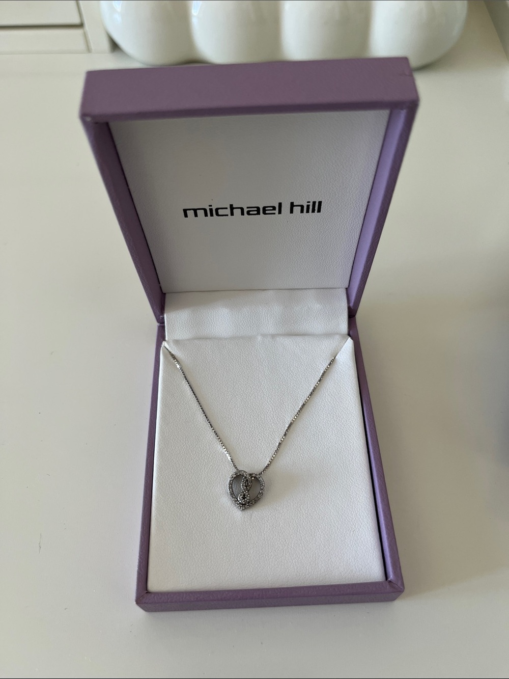 Silver Heart Pendant Necklace - Silver